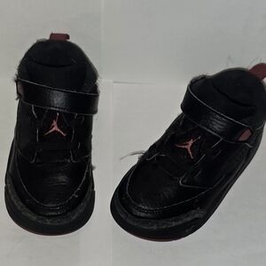 Kids Black and Pink Sneakers